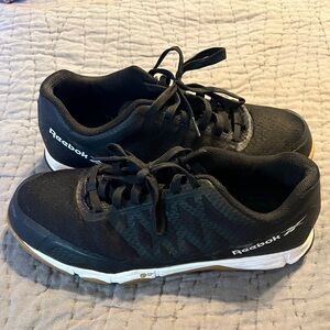 Reebok safety toe work shoes.